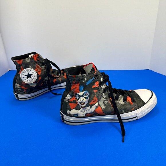 Converse Chuck Taylor All Star HI DC Comics Harley Quinn, 152599C Women's sz 7 - Picture 3 of 9